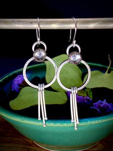 Herkimer Diamond Pelter Earrings