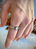 Herkimer Diamond Gorgon Ring