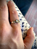 Herkimer Diamond Gorgon Ring